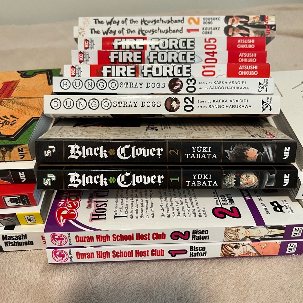 19 Manga Books. Various titles. Brand new.